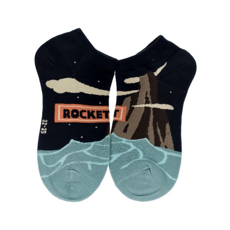 AURA.VIA Detské čierne ponožky WICK 24111157