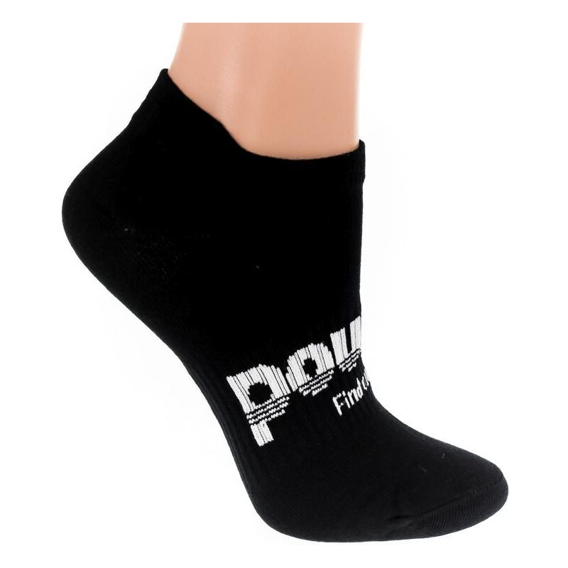 AURA.VIA Detské čierne ponožky POUSS 24111158