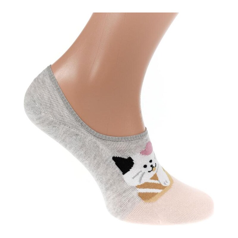 AURA.VIA Sivo-ružové ponožky DOMIS 24111276