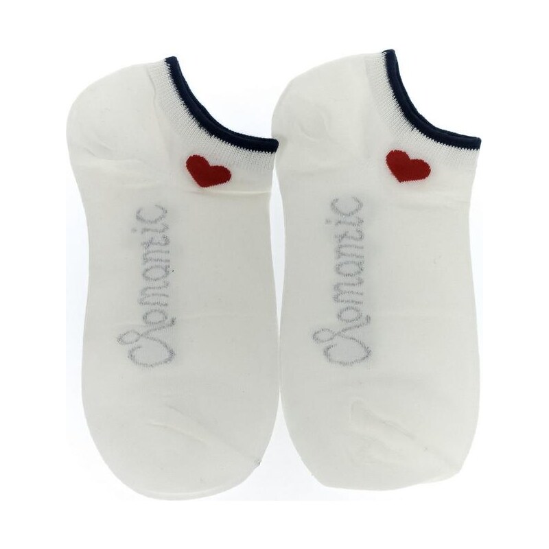 AURA.VIA Biele ponožky ROMANTIC 24111342