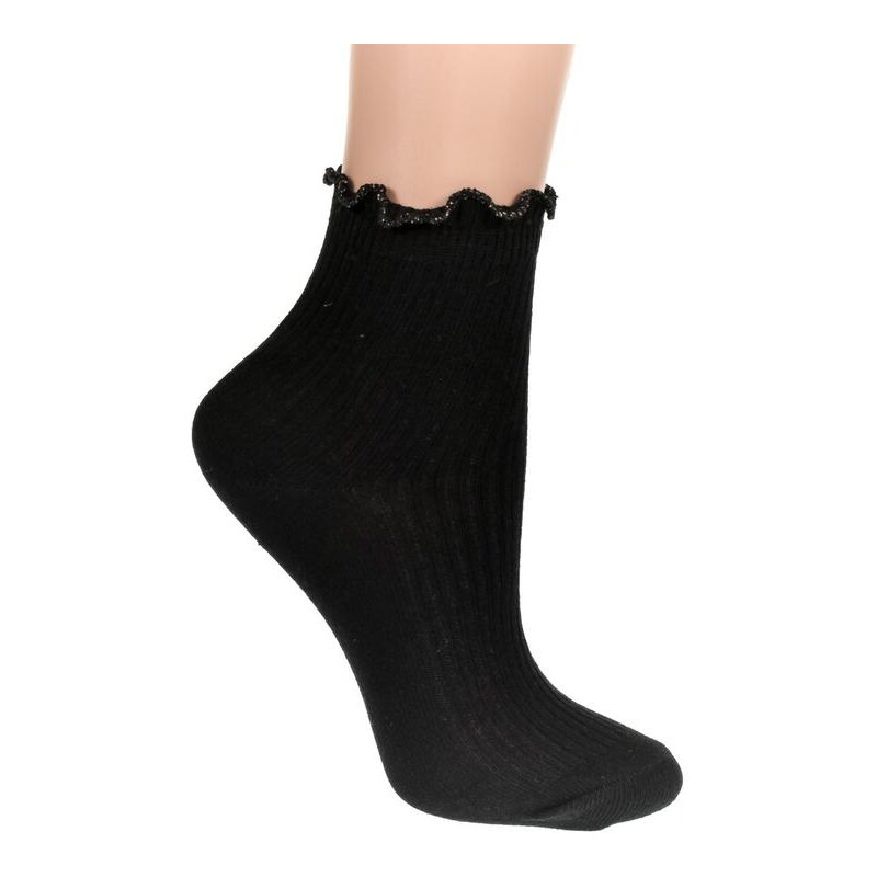 AURA.VIA Detské čierne ponožky TARIA 24111369