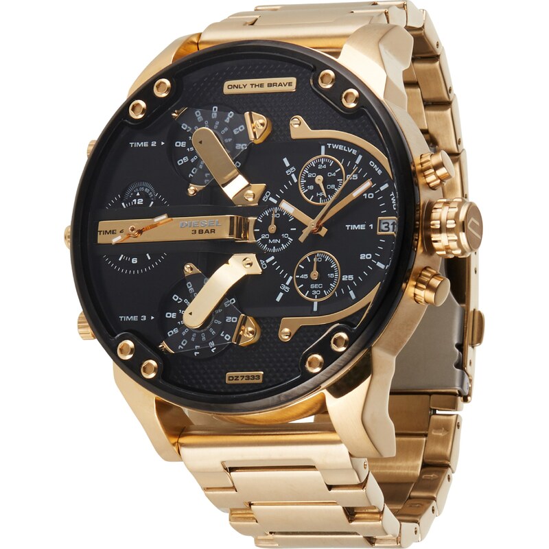 DIESEL Analógové hodinky zlatá / čierna 64864590