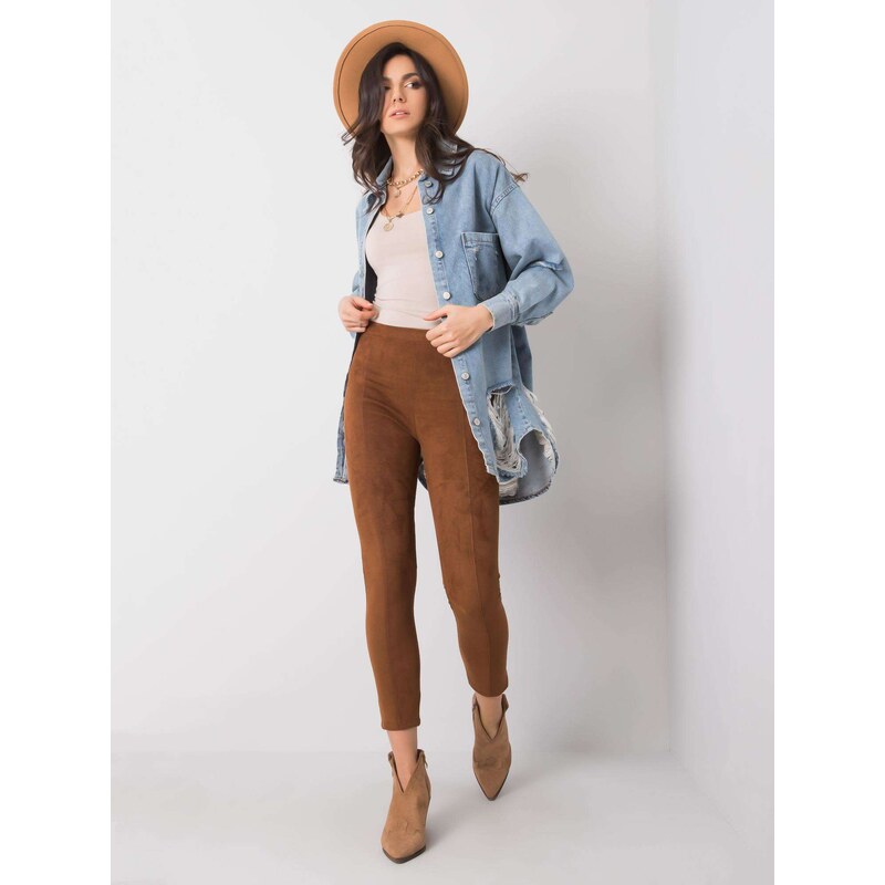 RUE PARIS Pants-217-SP-23189.41-brown 64682353