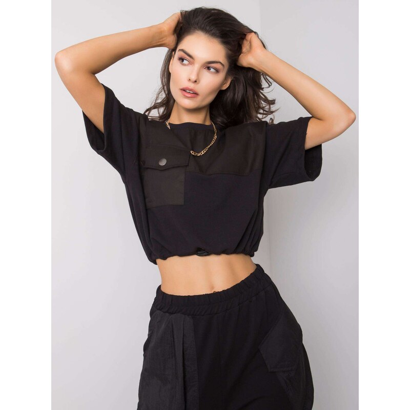 RUE PARIS Sweatshirt-217-BL-24290.80P-black 64663383