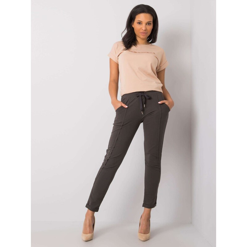 RELEVANCE Sweatpants-RV-DR-6437.18-dark khaki 64683337