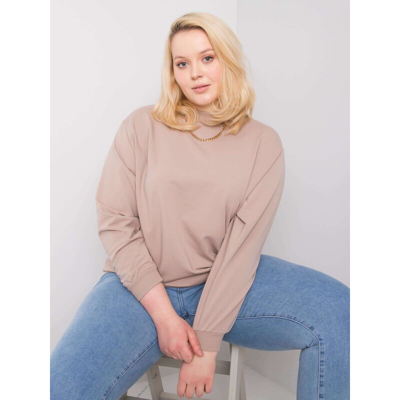 BASIC Feel Good Sweatshirt-RV-BL-6299.11-dark beige 64791632