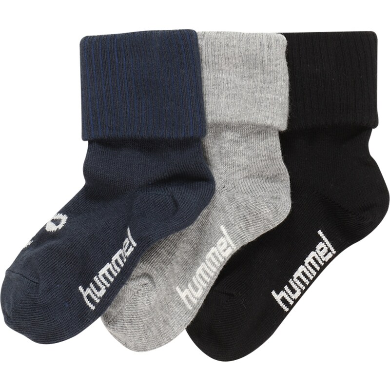 Hummel Ponožky Sora námornícka modrá / sivá melírovaná / čierna / 62660923