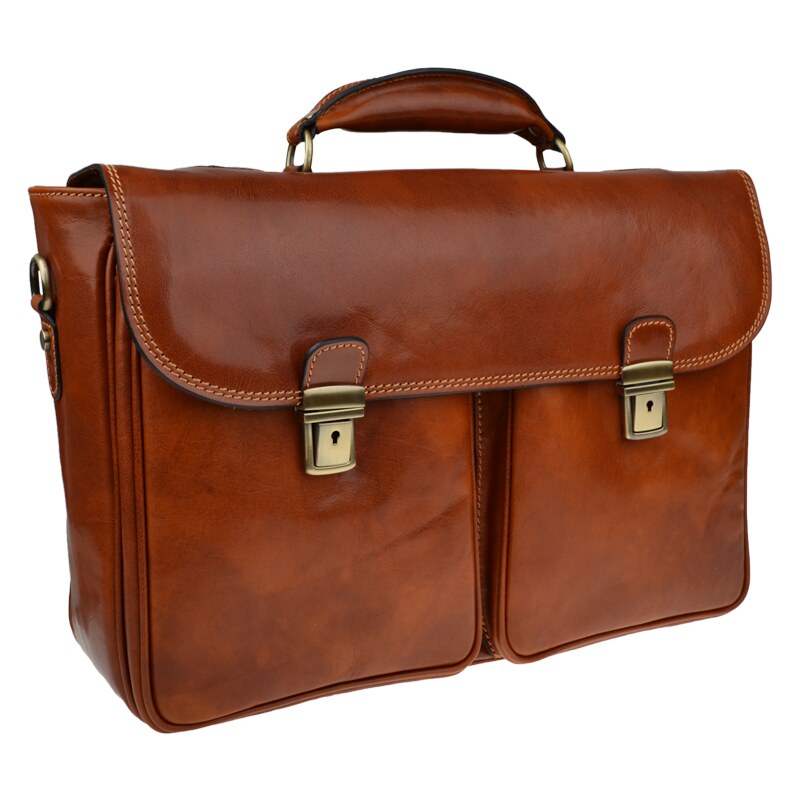 Camel kožená talianska kabelka Leonardo Camel NovaKabelka.sk 24135188