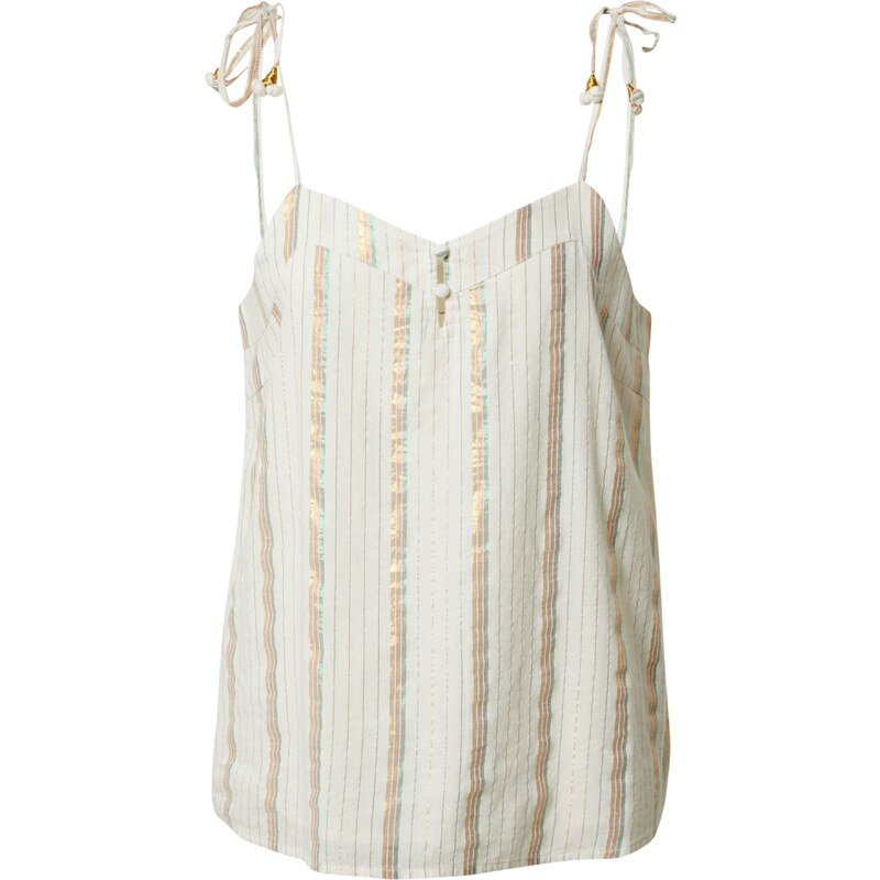VERO MODA Top SAVANNAH béžová / zlatá / nefritová / ružová 55483310