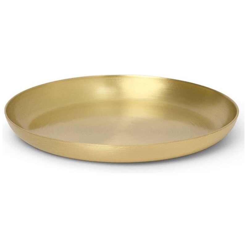 Ferm Living Mosadzná tácka Brass 9,5 cm