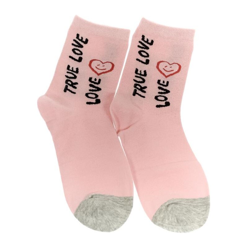 AURA.VIA Ružové ponožky TRUE LOVE 24211626