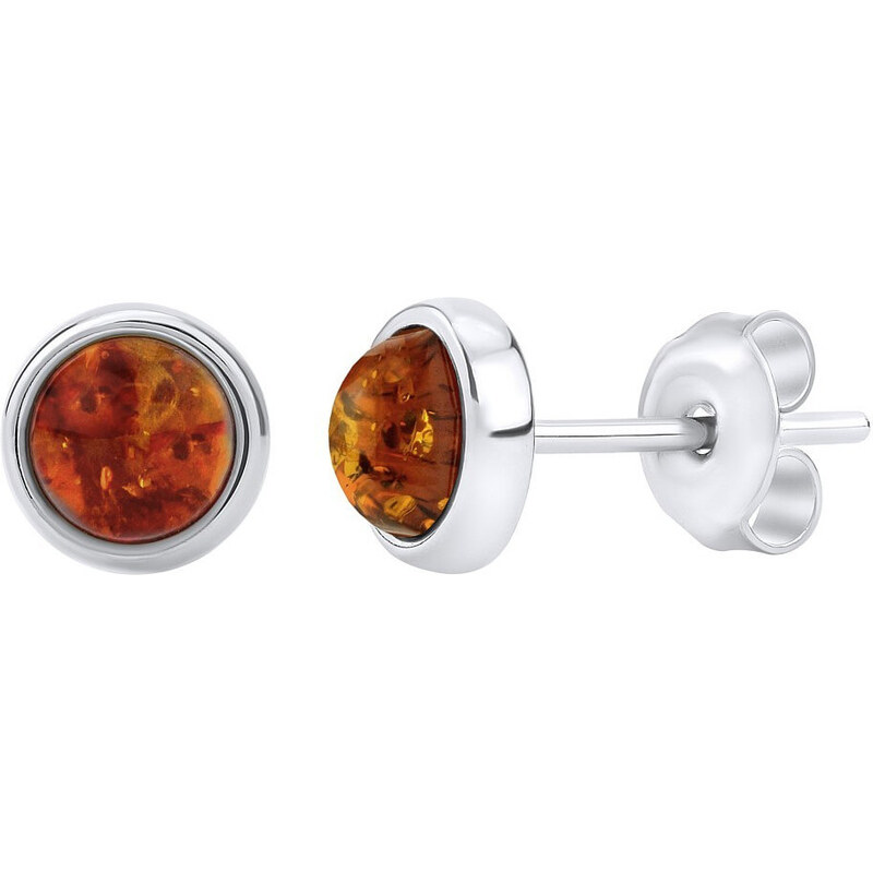 Silvego Strieborné náušnice s prírodným jantárom JAAJE330 66584648
