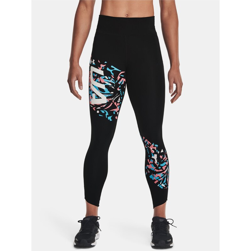 Legíny Under Armour UA Fly Fast Floral 7/8 Tight - černá 