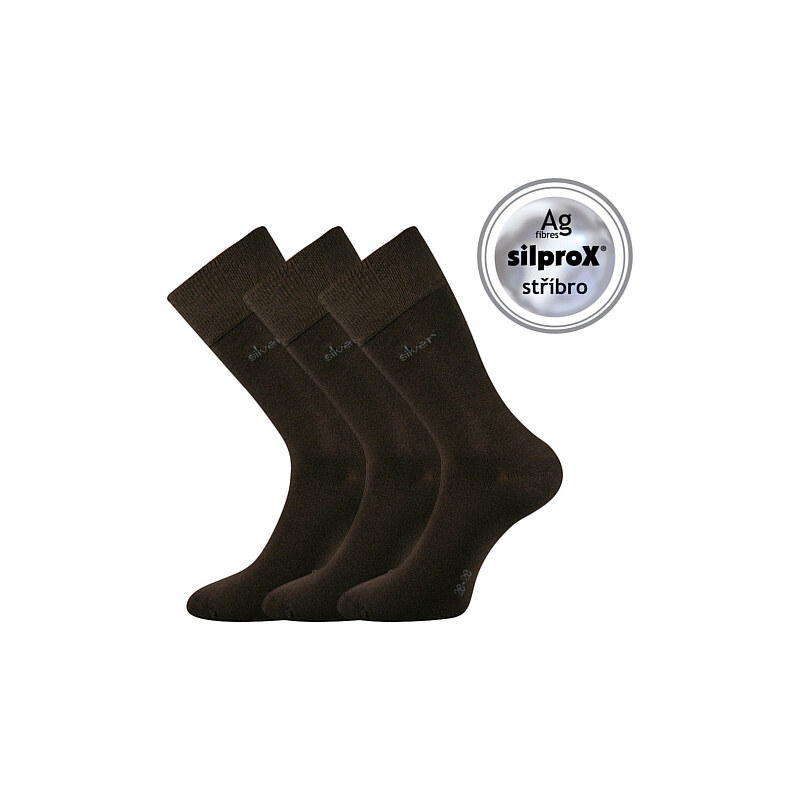 DESILVE spoločenské ponožky s ALOE vera a ióny striebra Lonka Hnědá 43 66741371