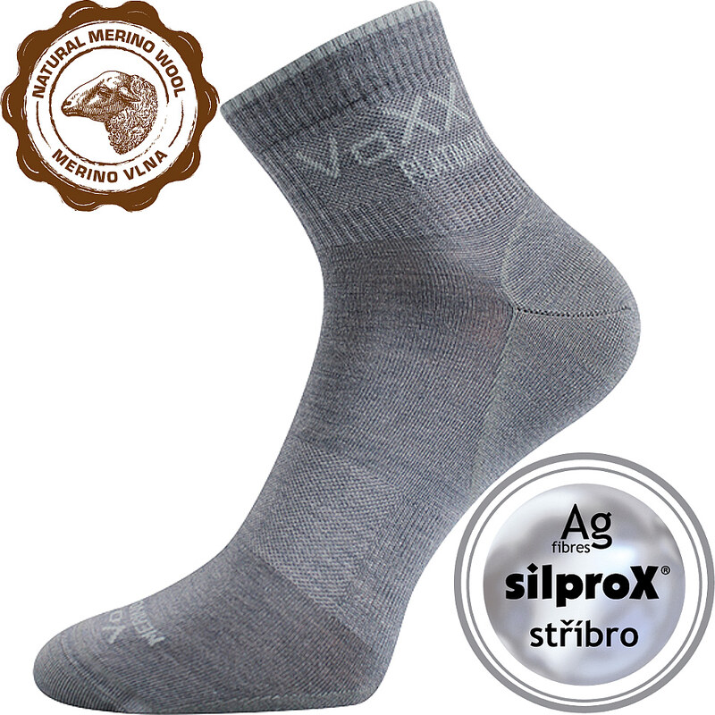 RADIK slabé merino ponožky VoXX Sv. sivá 35-38 1 pár 42809459