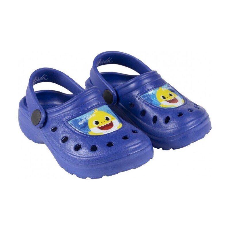 BASIC Baby Shark tmavo modré chlapčenské nazúvaky 24270056