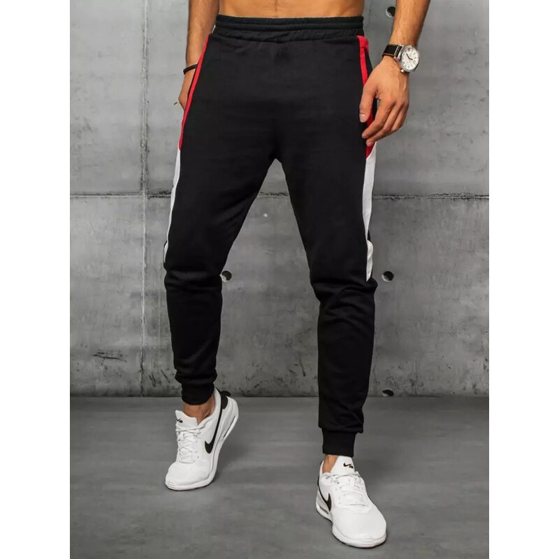 Buďchlap Pohodlné tepláky v čiernej farbe 36516823