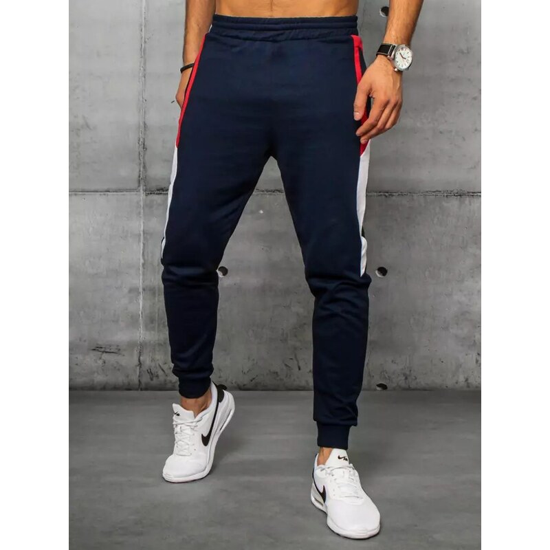 Buďchlap Pohodlné tepláky v granátovej farbe 36468814