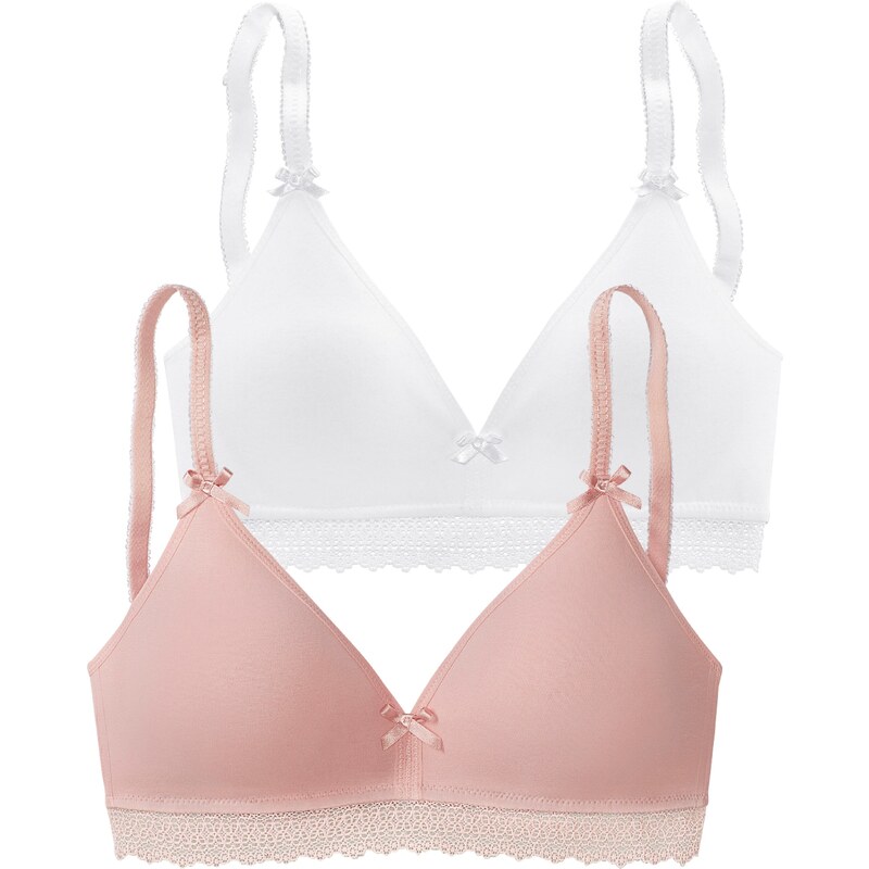 PETITE FLEUR Podprsenka ružová / biela 54225473