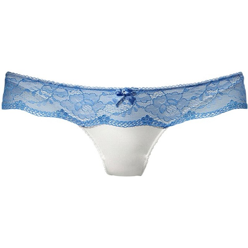 LASCANA Tangá krémová / svetlomodrá 58374627