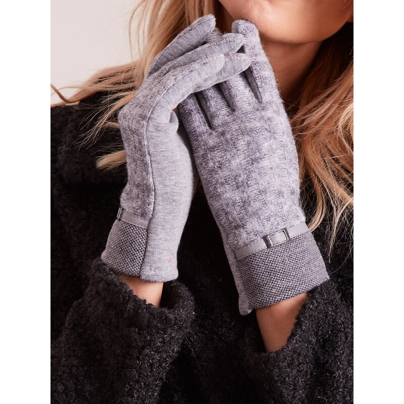 Wool Fashion Italia Gloves-AT-RK-9501.14-grey 64683972