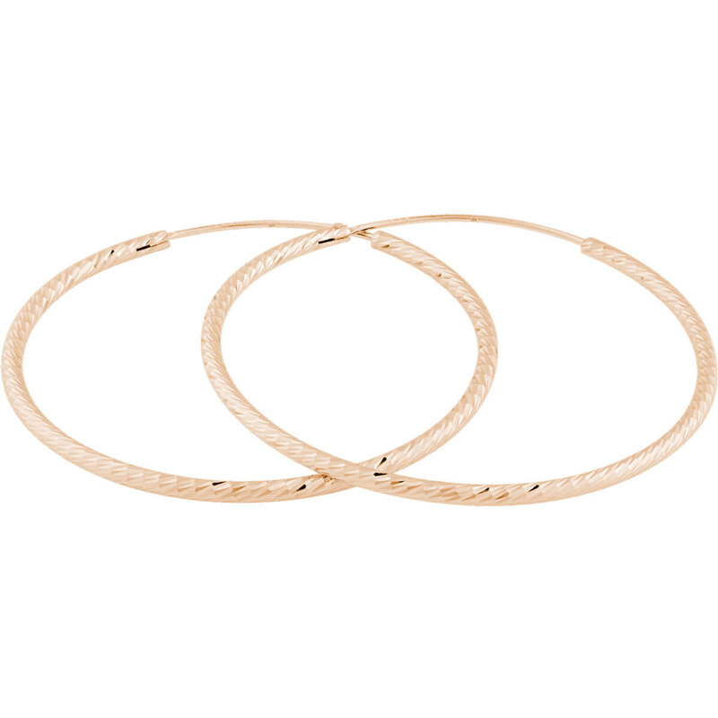 JVD Ružovo pozlátené náušnice kruhy SVLE0215XD5RO 5 cm 66578334