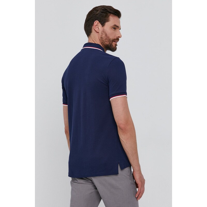 Polo tričko Polo Ralph Lauren pánske, tmavomodrá farba, jednofarebné, 710842621003