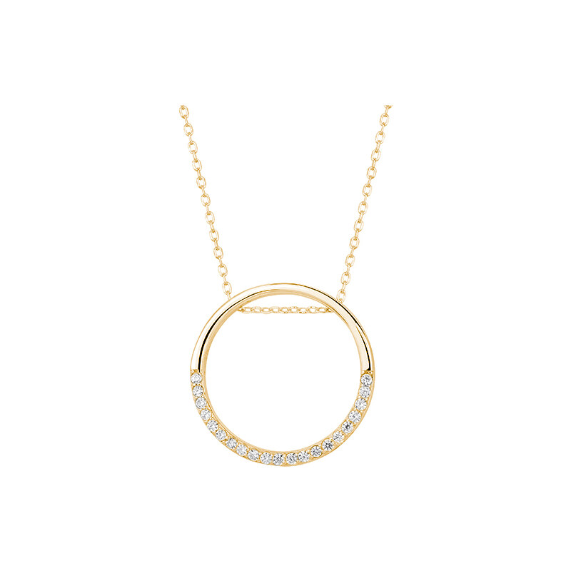 Olivie Strieborný náhrdelník ZLATÝ KRUH 5164 24614818