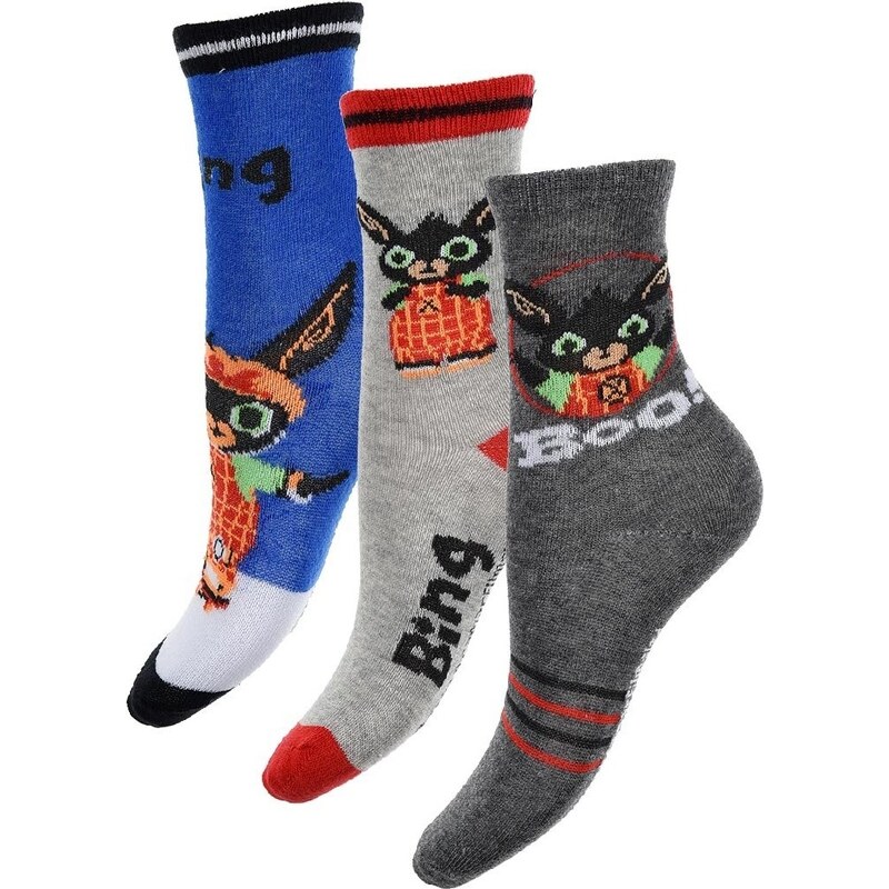 Bing sivé chlapčenské ponožky - 3 kusy 24491338