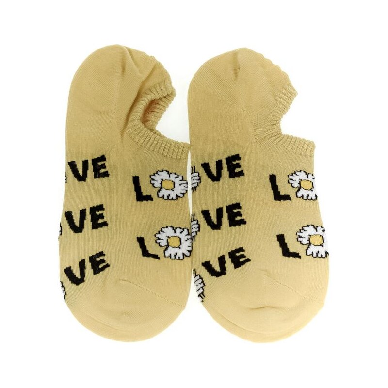 AURA.VIA Dámske žlté ponožky NAIRA 24496510