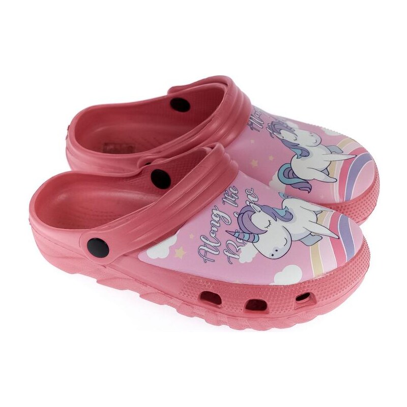 JOHN-C Detské svetlo-ružové crocsy ALONG HOSIA 24523385