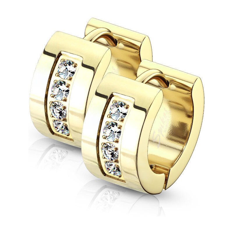 Dámske náušnice z chirurgickej ocele CLAIRE 24527636