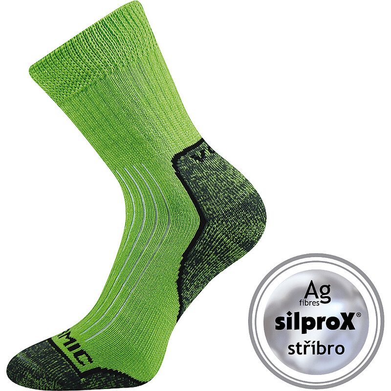 ZENITH trekingové froté ponožky so striebrom VoXX Sv. zelená 43-45 1 47763224