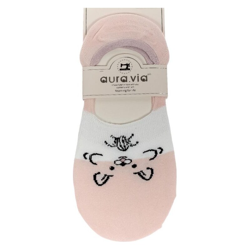 AURA.VIA Dámske ružové ponožky DEVI 24560145