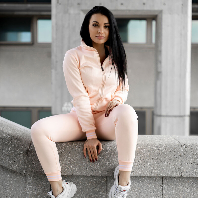 Dámska Fitness mikina so zipsom Iron Aesthetics, ružová 24553773