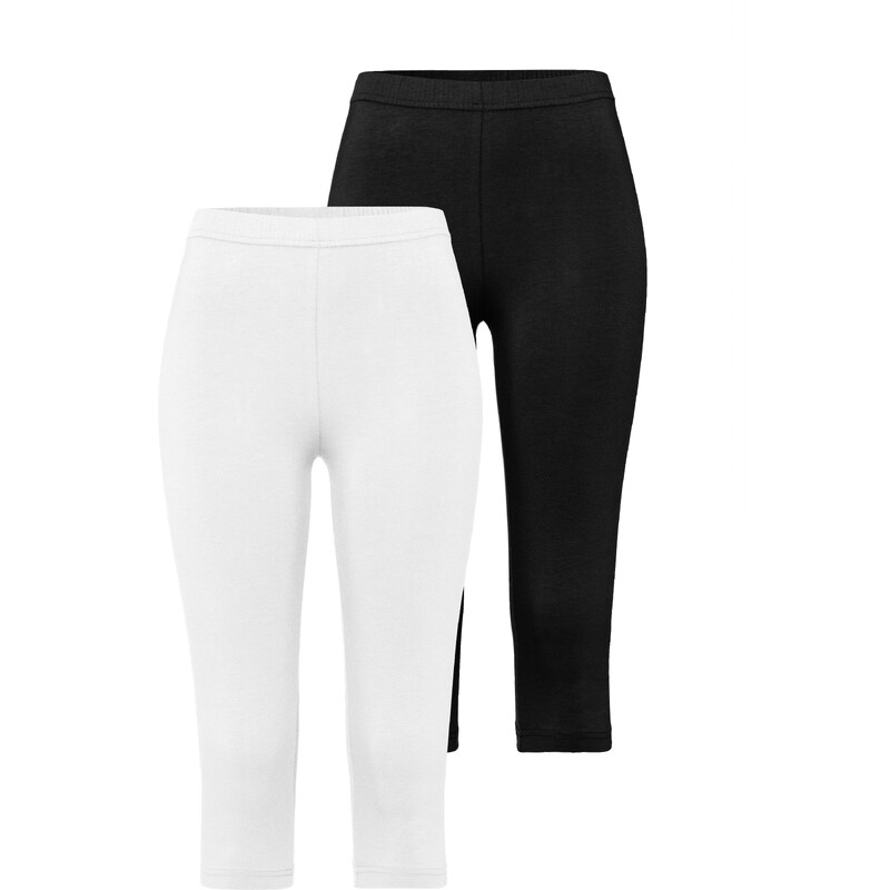 VIVANCE Pyžamové nohavice čierna / biela 54224469