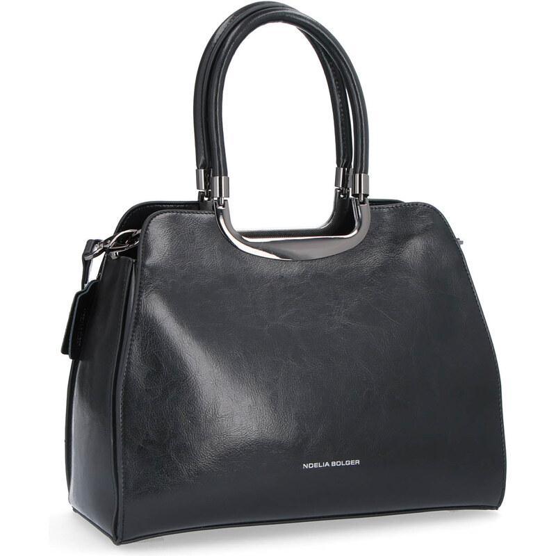 Kožená kabelka do ruky Noelia Bolger čierna NB 0044 C 64019596