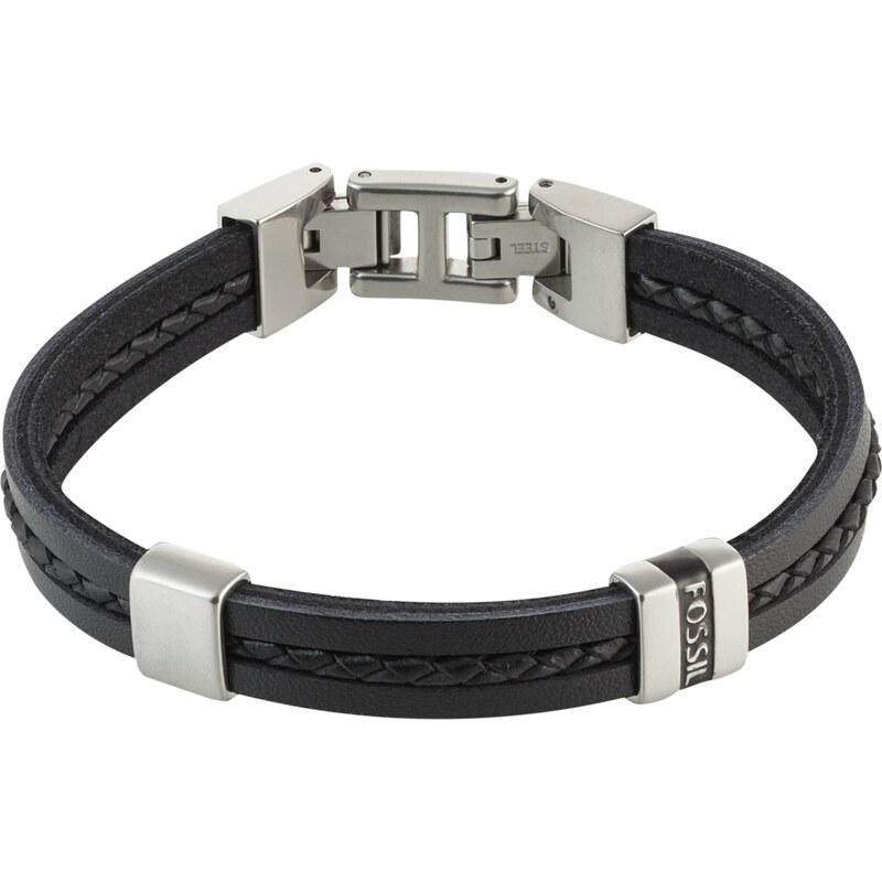 FOSSIL Náramok striebornosivá / čierna 44609988