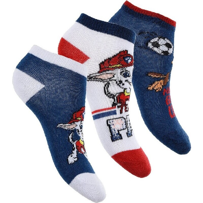 PAW PATROL Sada chlapčenských členkových ponožiek - modrá/biela/modrá 24579318