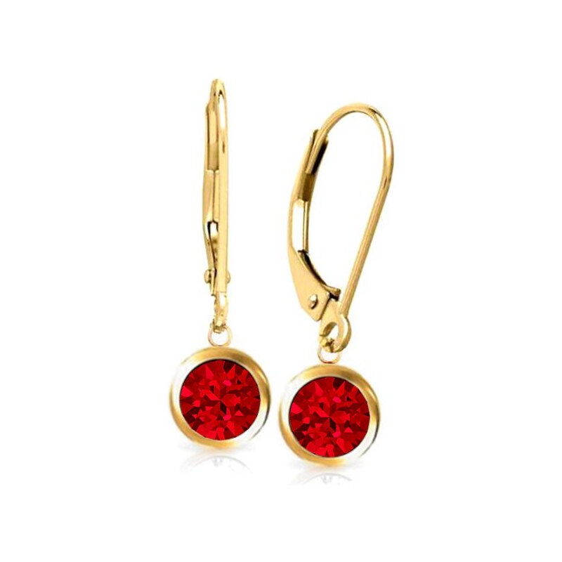 SWAROVSKI Elements Swarovski e. dámske zlaté náušnice Sweet Lemonade, 24593485