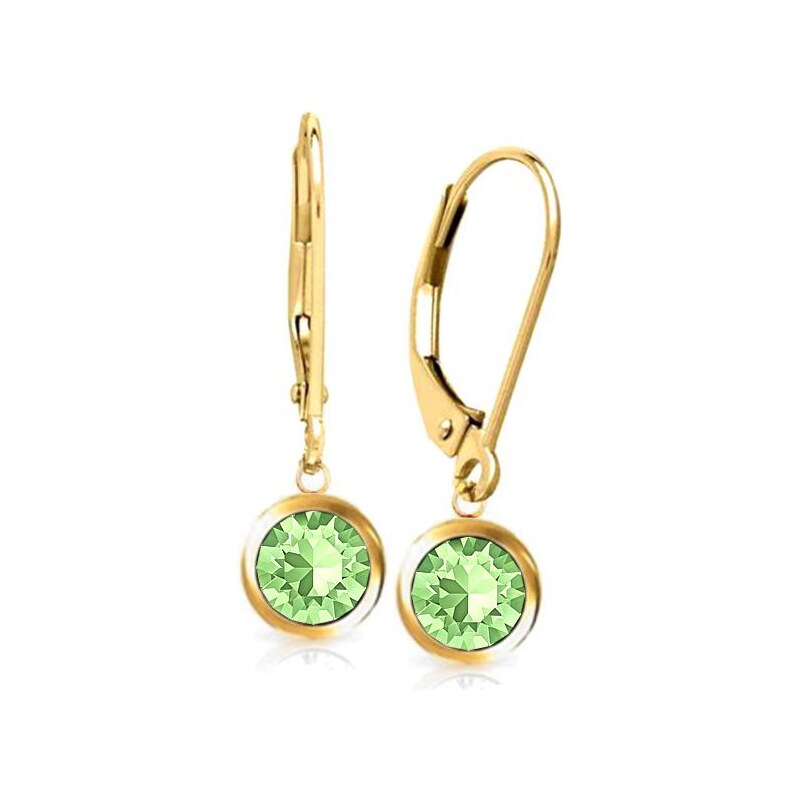 SWAROVSKI Elements Swarovski e. dámske zlaté náušnice Sweet Lemonade, 24593486