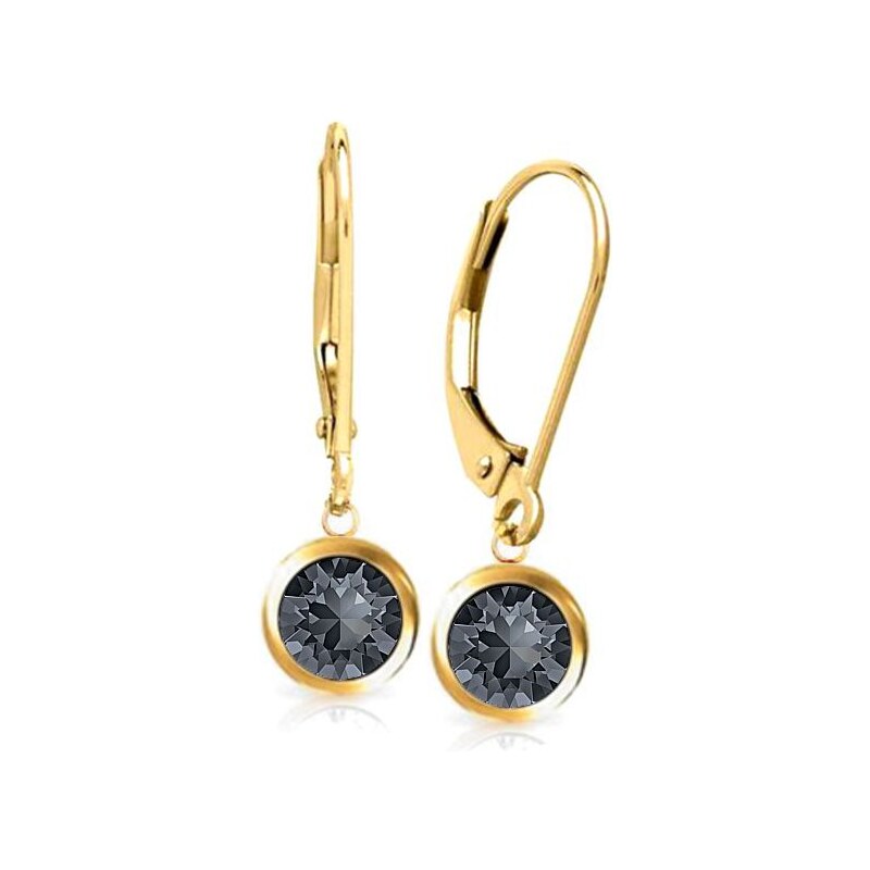 SWAROVSKI Elements Swarovski e. zlaté dámske náušnice Sweet Lemonade, 24593488