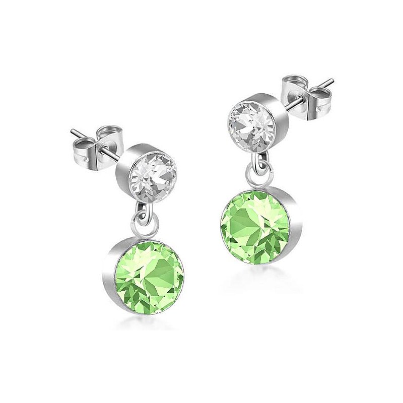 SWAROVSKI Elements Swarovski e. náušnice Juggle, zelené see3278 24593478