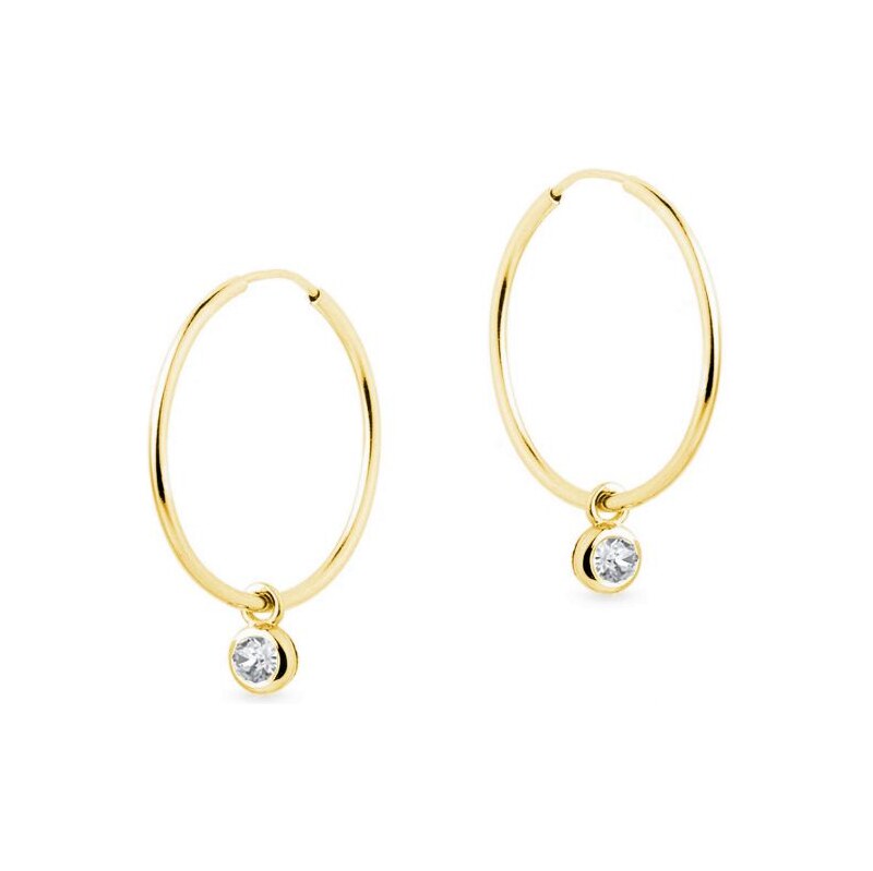 SWAROVSKI Elements Swarovski e. dámske zlaté náušnice, kruhy Bonbons 24593574