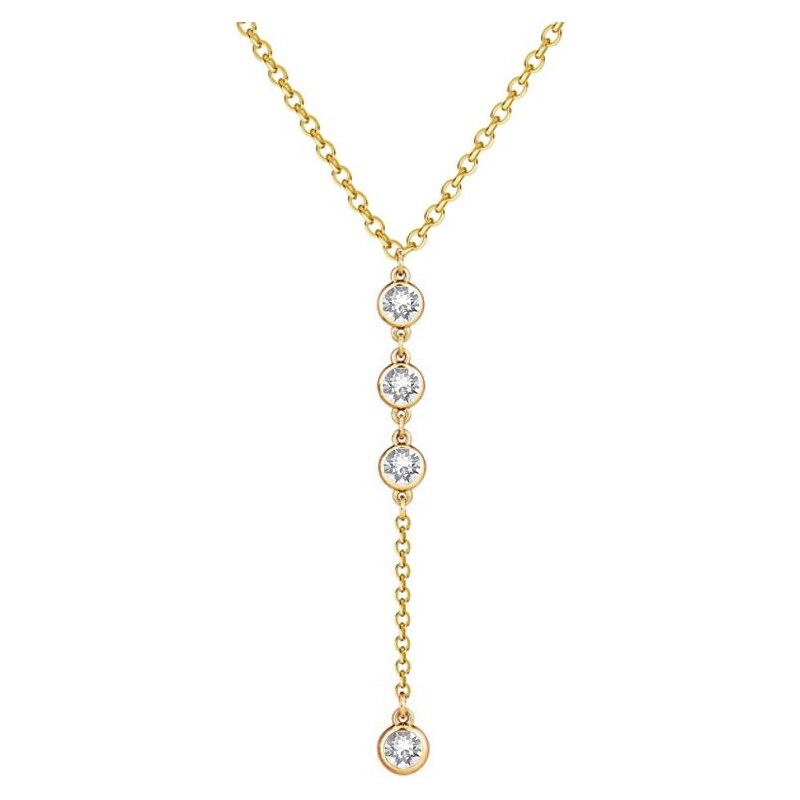 SWAROVSKI Elements Swarovski e. náhrdelník princess z pozlátenej 24593771