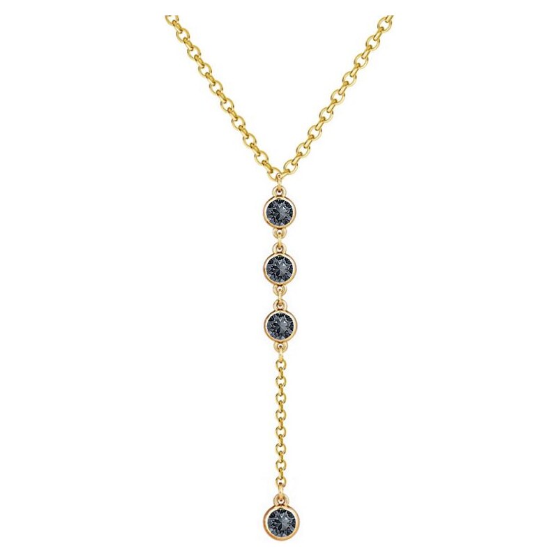 SWAROVSKI Elements Swarovski e. náhrdelník princess z pozlátenej 24593774