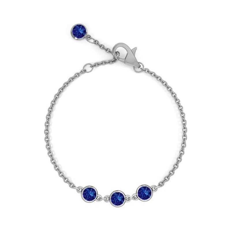 SWAROVSKI Elements Swarovski e. náramok Princess, tmavo modrá seb5673 24593799