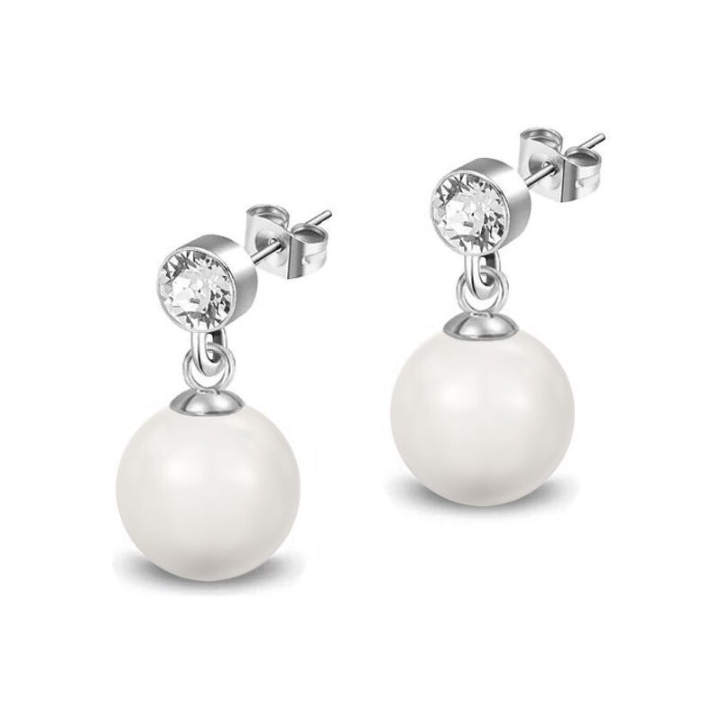 SWAROVSKI Elements Swarovski e. náušnice West Bay biele perly 3430 24593841