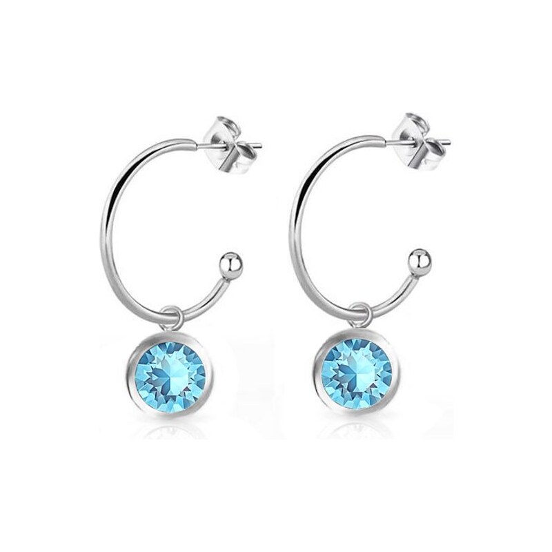 SWAROVSKI Elements Swarovski e. náušnice kruhy Energy modré see1443 24593871