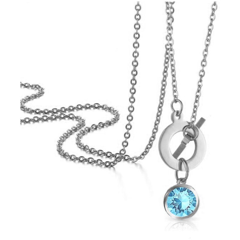 SWAROVSKI Elements Swarovski e. náhrdelník Fifty Shades modrý sen5923 24593872